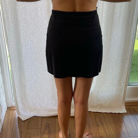 Liberty Garden Multi-Colored Suede Mini Skirt - Picture 2 of 5